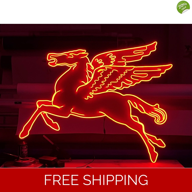 product Image for Pegasus neon sign,  Vintage Sign, Mancave Sign